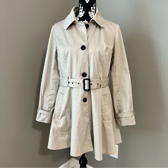 Cynthia Rowley Jackets & Blazers - Cynthia Rowley | EUC Skirted Trench Coat, Button Front and Belt, Lined, Size M